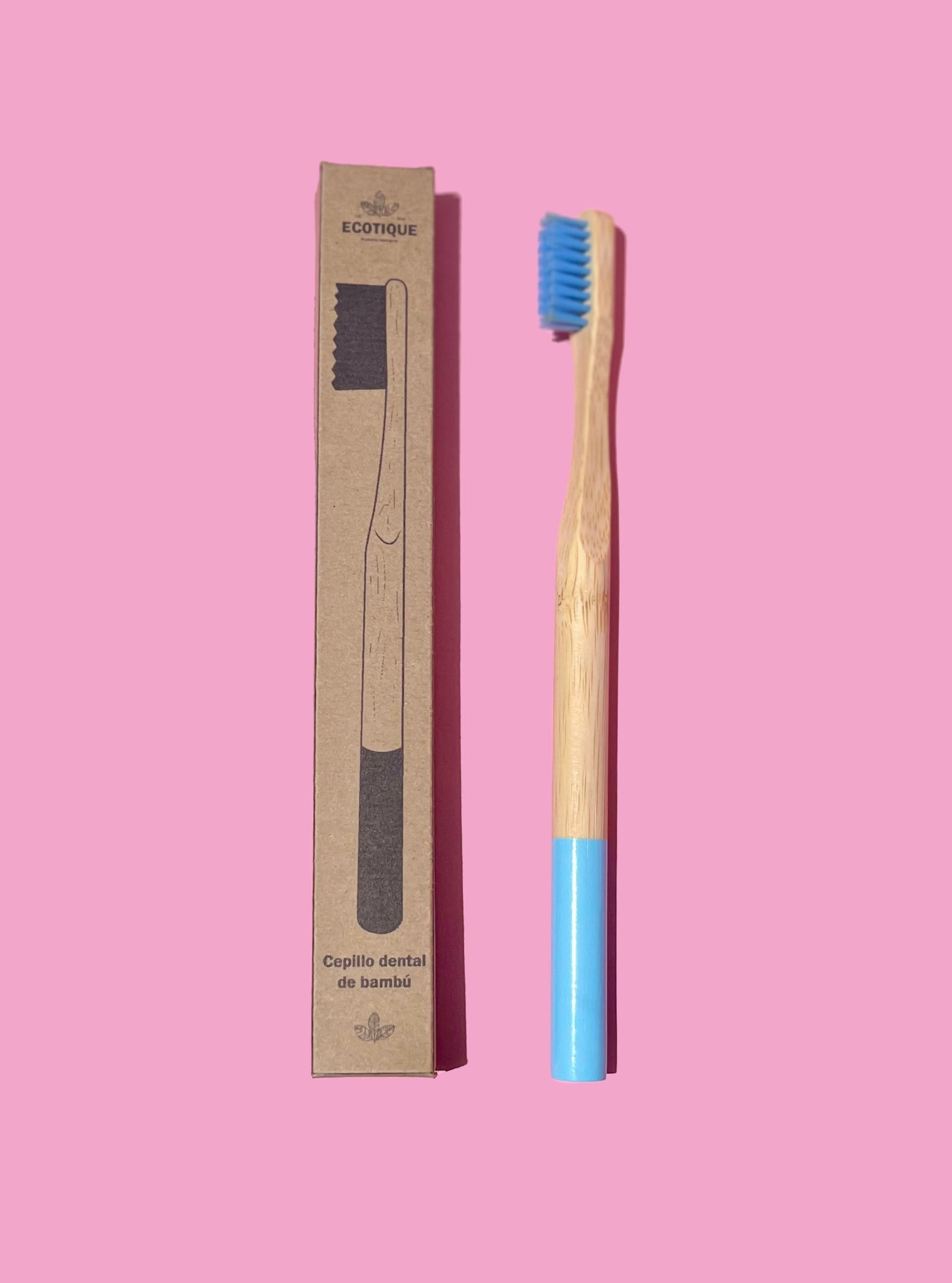 Cepillo de Dientes de Bambú Azul